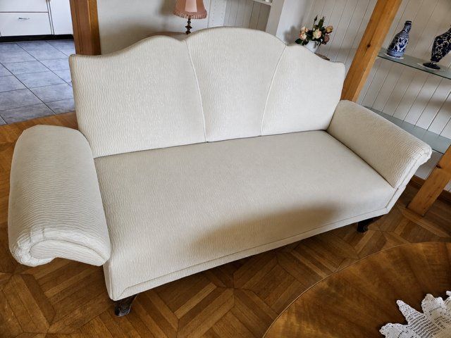 Divani: Sofa Beige - Professionell bezogen - Abholung Unterseen – Usato da Moosseedorf venduto da Vail01