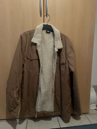 Vans Giacca foderata con pile uomo marrone taglia M
