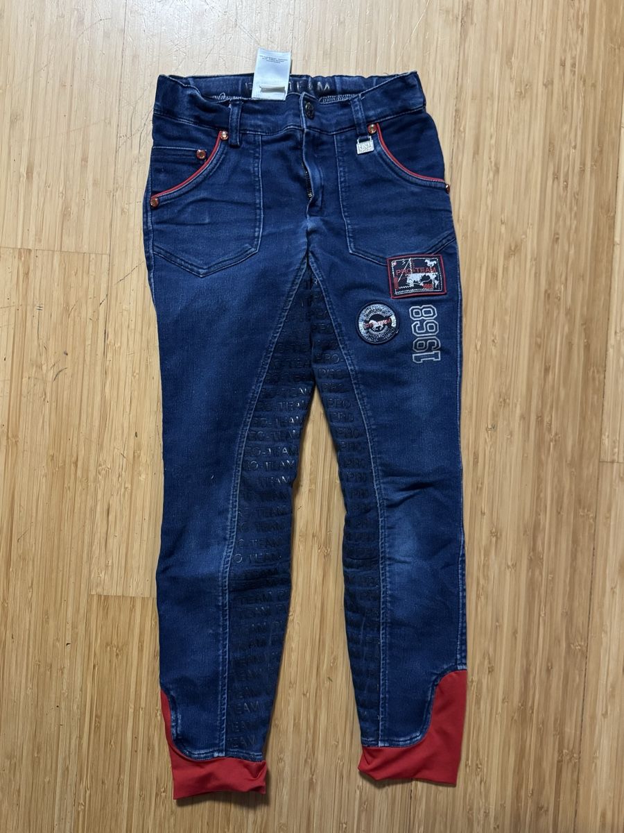 Pantaloni: Jeans Reithose Pro Team Kinder Gr. 152 – Usato da Malans GR venduto da leo_mz7w