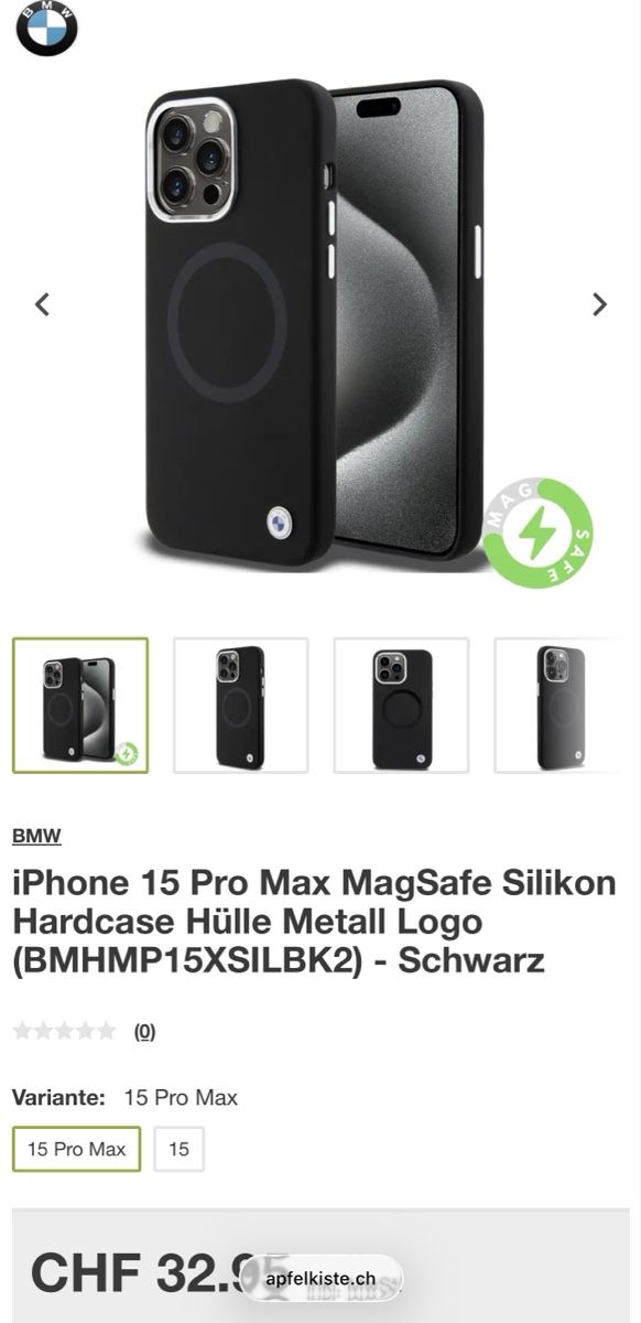 BMW Covers & Schutzfolien: BMW IPhone 15 Pro Max Magsafe Case – Neu und originalverpackt aus Wangs von Marisa.G
