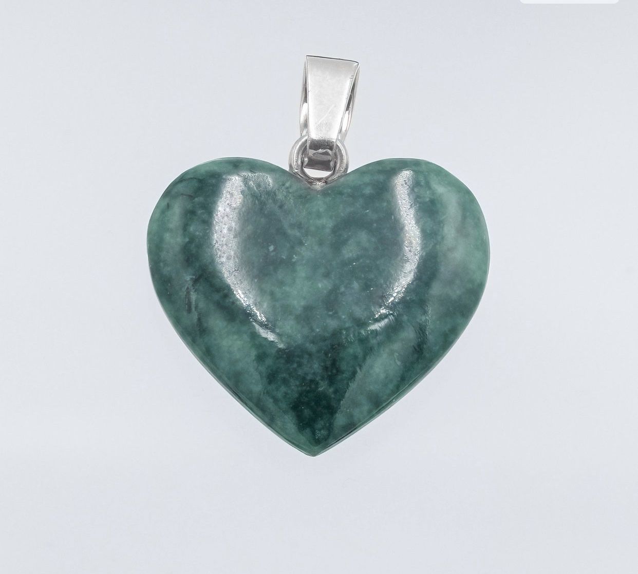 Ciondoli: Herz Anhänger aus Jade – Nuovo e nell'imballaggio originale da Ruggell venduto da JadeShop