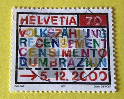 Nr.1005 GESTEMPELT Volkszählung 2000  Siehe Original Fotos.