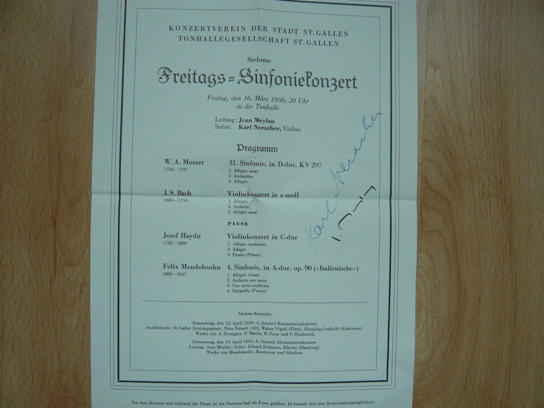 Autogramme: Jean Meylan Autogramm – Neu (gemäss Beschreibung) aus Gossau SG von Hareb