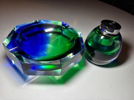 Rauchergarnitur Ascher und Feuerzeug Murano vintage