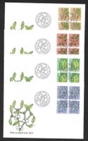 4 FDC Pro Juventute 1974 Serie Viererblöcke ET 29.11.1974