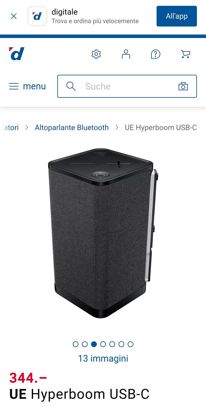 Ultimate Ears Casse acustiche: UE Hyperboom Wie Neu. NP 344 fr. – Usato da Meggen venduto da dav_7vw6 1