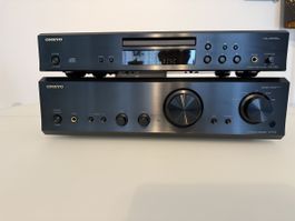 ONKYO HI-FI - SET : A -9155 VERSTÄRKER & DX -7355 CD PLAYER