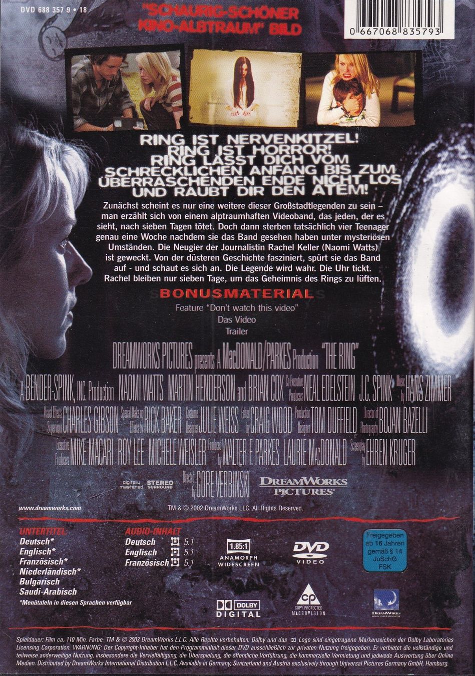 Tutti i DVDs: DVD ab Fr. 1.--, Ring – Usato da Lausen venduto da Mondeo10628 1