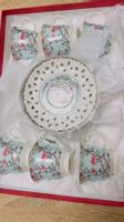 Set tazzine da caffè con piattini decoro floreale