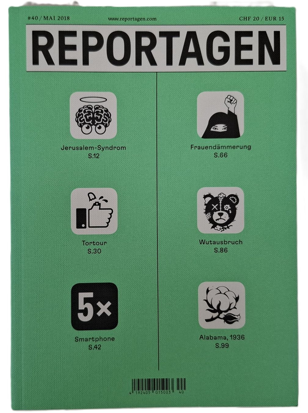 Zeitschriften & Magazine: REPORTAGEN NR. 40 Mai 2018 – Gebraucht aus Wil SG von Restwert_Wil