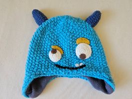 Monster Fleece Kappe / Mütze Gr. 52 cm / ca. ab 18 Mt.