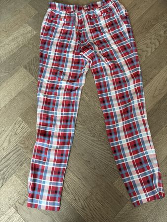 JOE'S Jeans Seide Hose Gr. S rot/blau Kariert -Super!