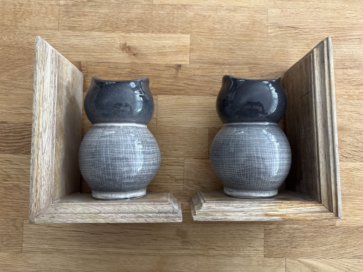 Altro in Decorazioni & Accessori: Eule Buchstützen Owl Book Ends – Nuovo (secondo la descrizione) da Bassersdorf venduto da rek_x2gl 4