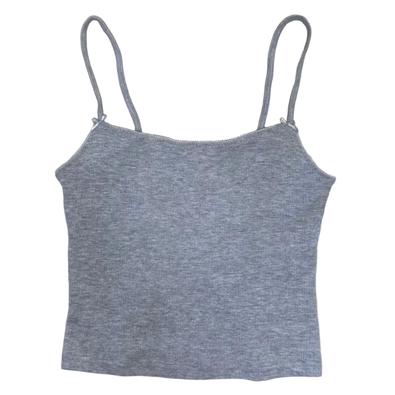 Monki Top: NEW Monki Pointelle Top with Bow Details – Nuovo (secondo la descrizione) da St. Gallen venduto da look-twice 2