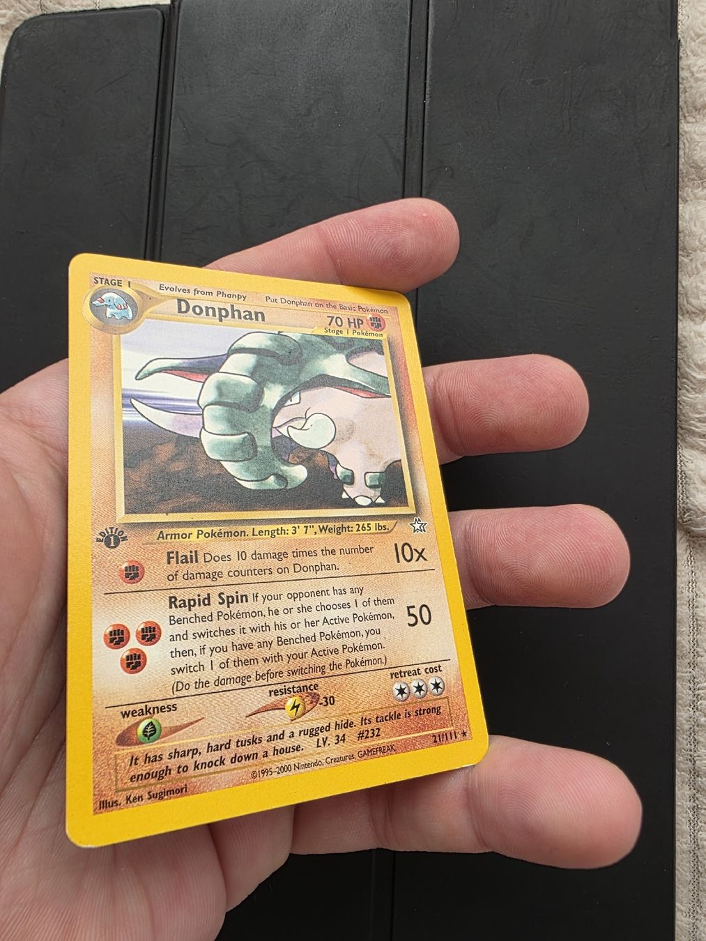Pokémon Sammelbilder & Trading cards: Pokemon Karte  Donphan 1. Edition Neo Genesis – Gebraucht aus oberbuchsiten von thug4 1