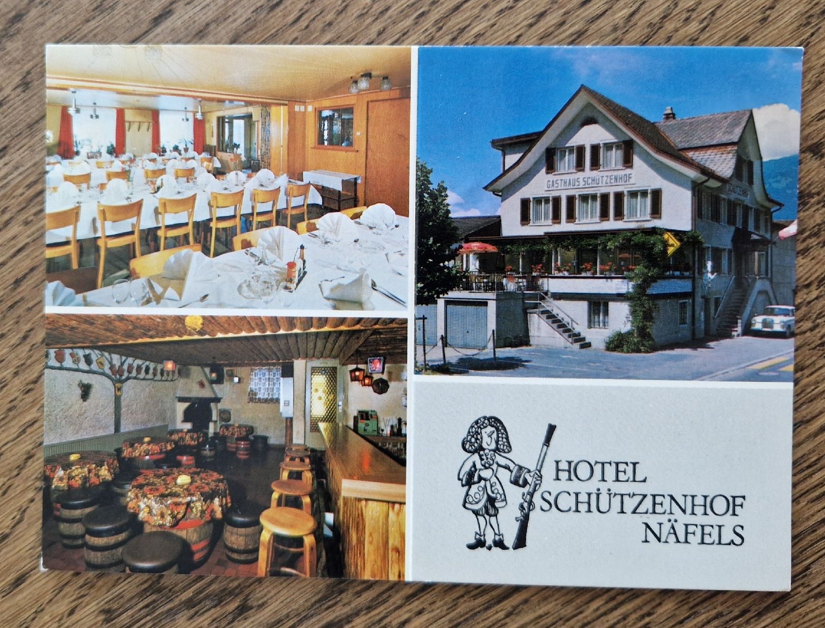 Cartoline postali: Hotel Schützenhof Näfels – Usato da Ebikon venduto da Donar50
