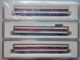 Set Neu OVP Märklin Z 8772 8773 8774 DB IC Wagen rot magenta