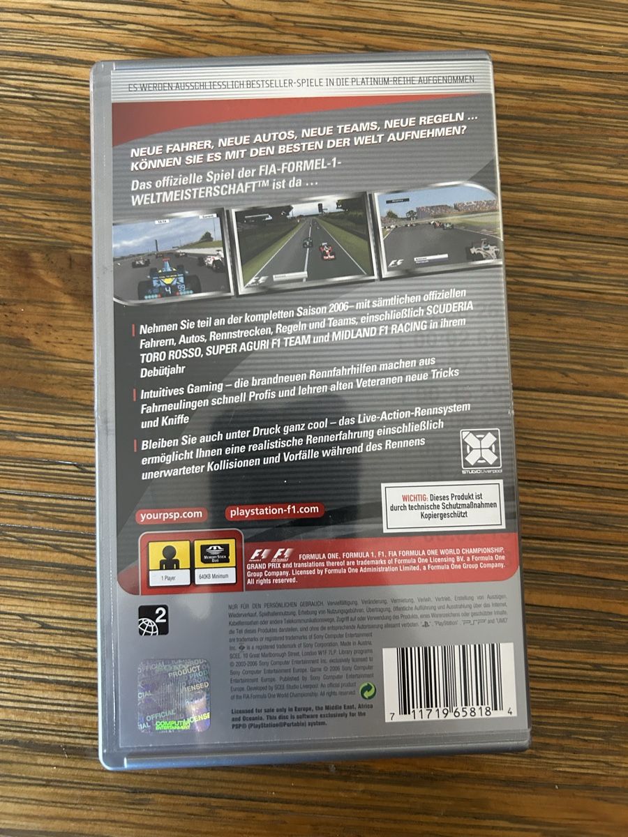 Spiele: F1 Formula One 06 PSP – Gebraucht aus Gland von Helderap 1