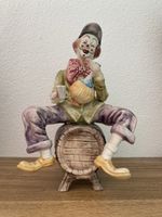 Figur Clown, italienischer Hersteller, handbemalt, Porzellan