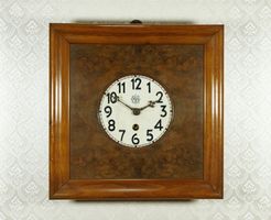 schlichte antike Junghans Rahmenuhr