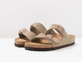 Birkenstock Arizona Narrow Riemensandalette taupe Grösse 41