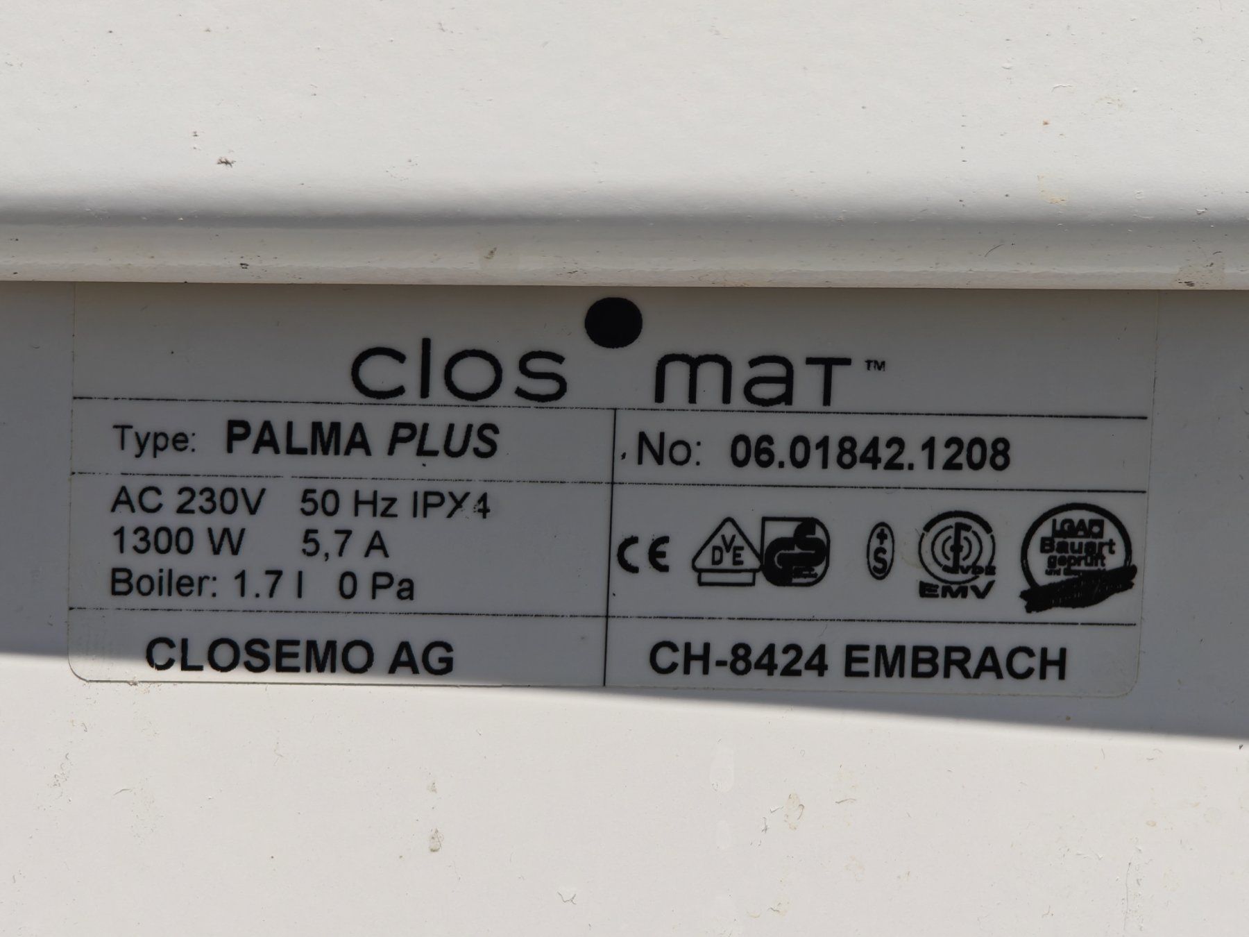 WC: Closomat Palma Plus - Blitzauktion – Gebraucht aus Sonnental von Grisu19 4