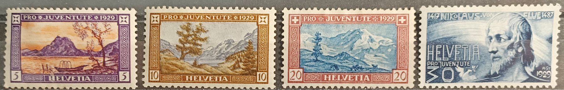 Tutti i francobolli: 1929 Pro Juventute postfrisch** – Usato da Dübendorf venduto da goeggi79