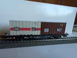 Märklin HO Containerwagen 4664 DB TFG mit OVP guter Zustand