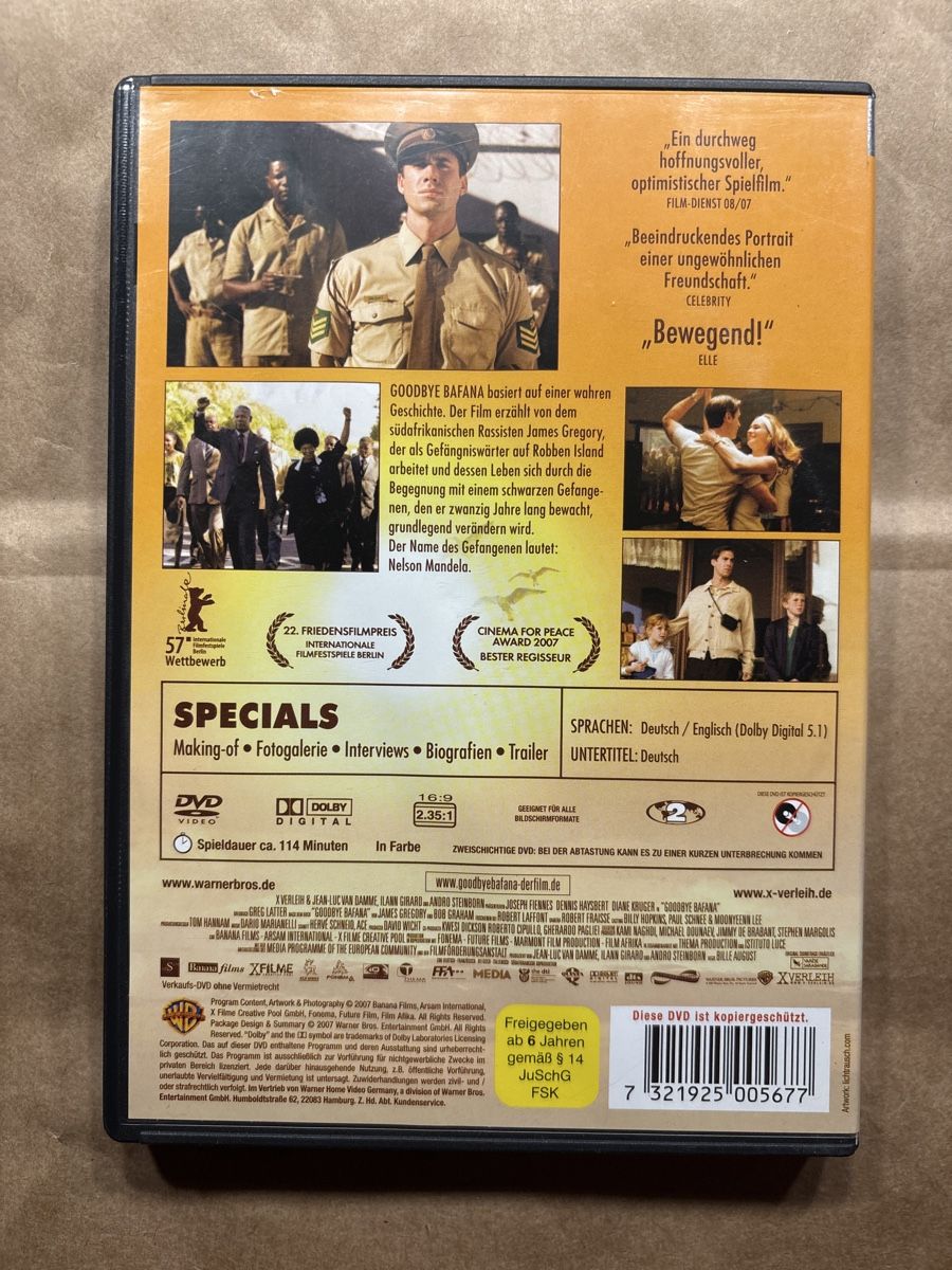 Tutti i DVDs: Goodbye Bafana (2404) – Usato da Ruswil venduto da Slivio_ 1