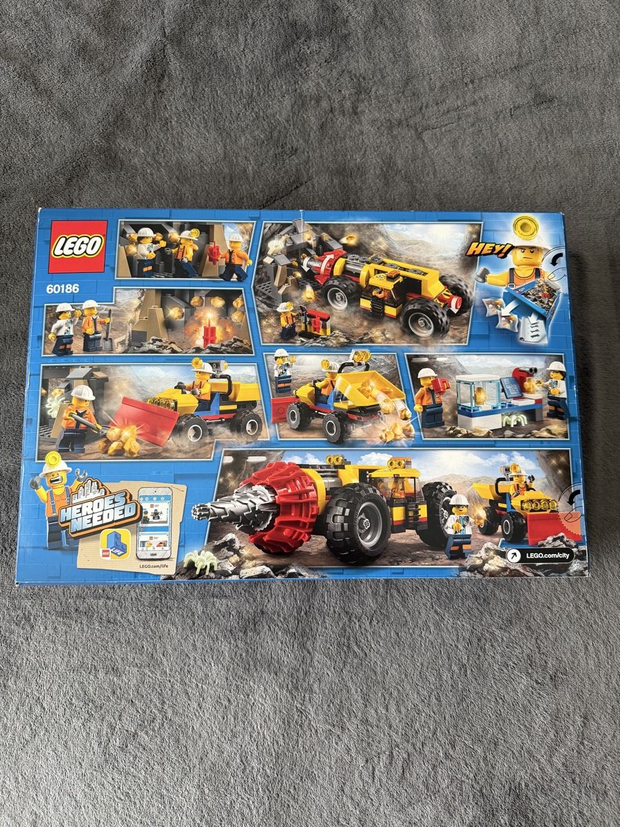 Lego Kit di costruzioni: LEGO Minenbohrer 60186, Originalverpackt – Nuovo e nell'imballaggio originale da St. Gallen venduto da Blackmoon_Flohmarkt 1