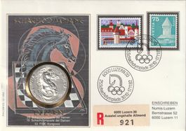 Numisbrief Luzern Schacholympiade 1982