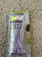 Hickies Elastische Schnürsenkel, Lila/Gelb, Neu