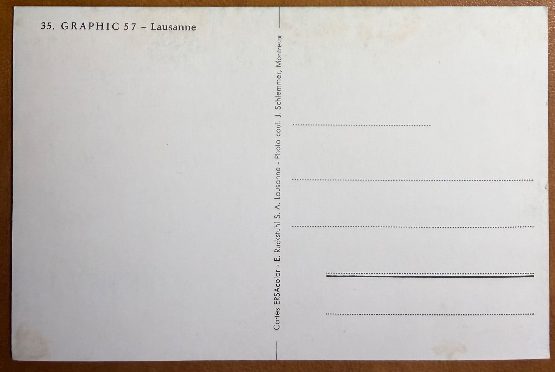 Ansichtskarten: Lausanne - Le comptoir  Suisse 1957 – Gebraucht aus Lutry von Ediego 1
