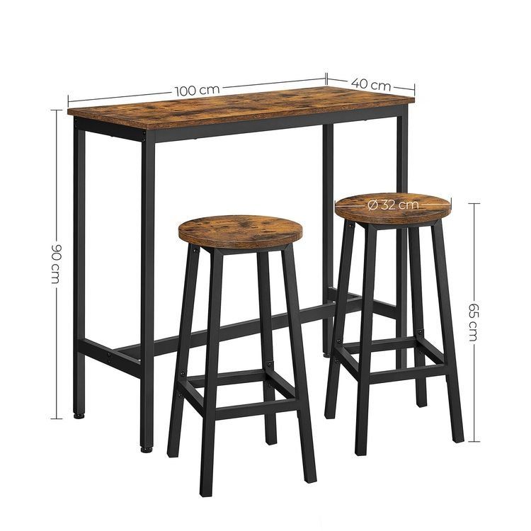 Tavoli: Bartisch Set mit 2 Hockern Küchentisch MANDALA – Nuovo e nell'imballaggio originale da Lachen SZ venduto da MAMORU-MOEBEL 7