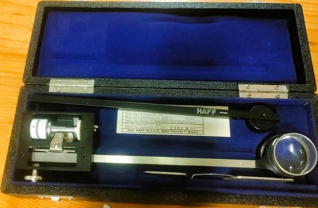 Misurare: Planimeter HAFF 317 in Original Werkzeugbox – Usato da Rheineck venduto da han_c85z