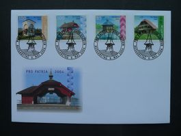 2004 Nr. B284-B287 auf FDC mit ET-Vollstempel