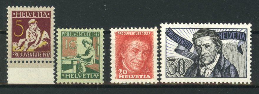 Tutti i francobolli: 1927, Pro Juventute ** – Usato da Willisau venduto da Vollstempel