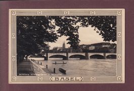 BASEL - Mittlere Rheinbrücke - 1924