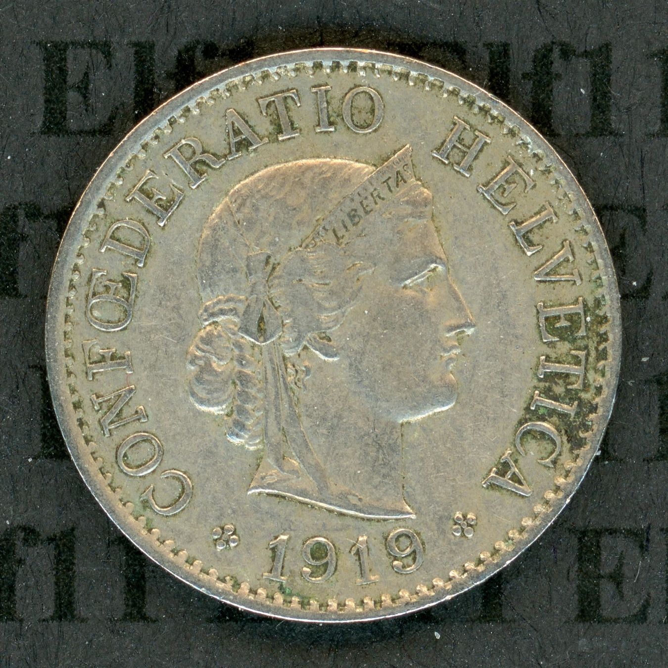 Tutti le monete: CHF___0.05 1919 vz-unz 5 Rappen – Usato da Widnau venduto da Elf11