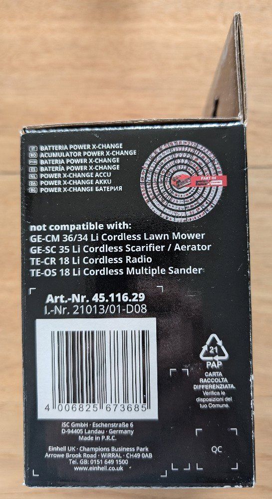Einhell Caricatori & Batterie: Einhell 18V 4Ah PXC Plus Twinpack – Nuovo e nell'imballaggio originale da Münsingen venduto da Scorpio_ 1