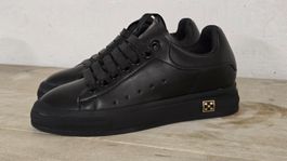 Schwarze Plateau-Sneaker - 39 - Keilabsatz (versteckt)