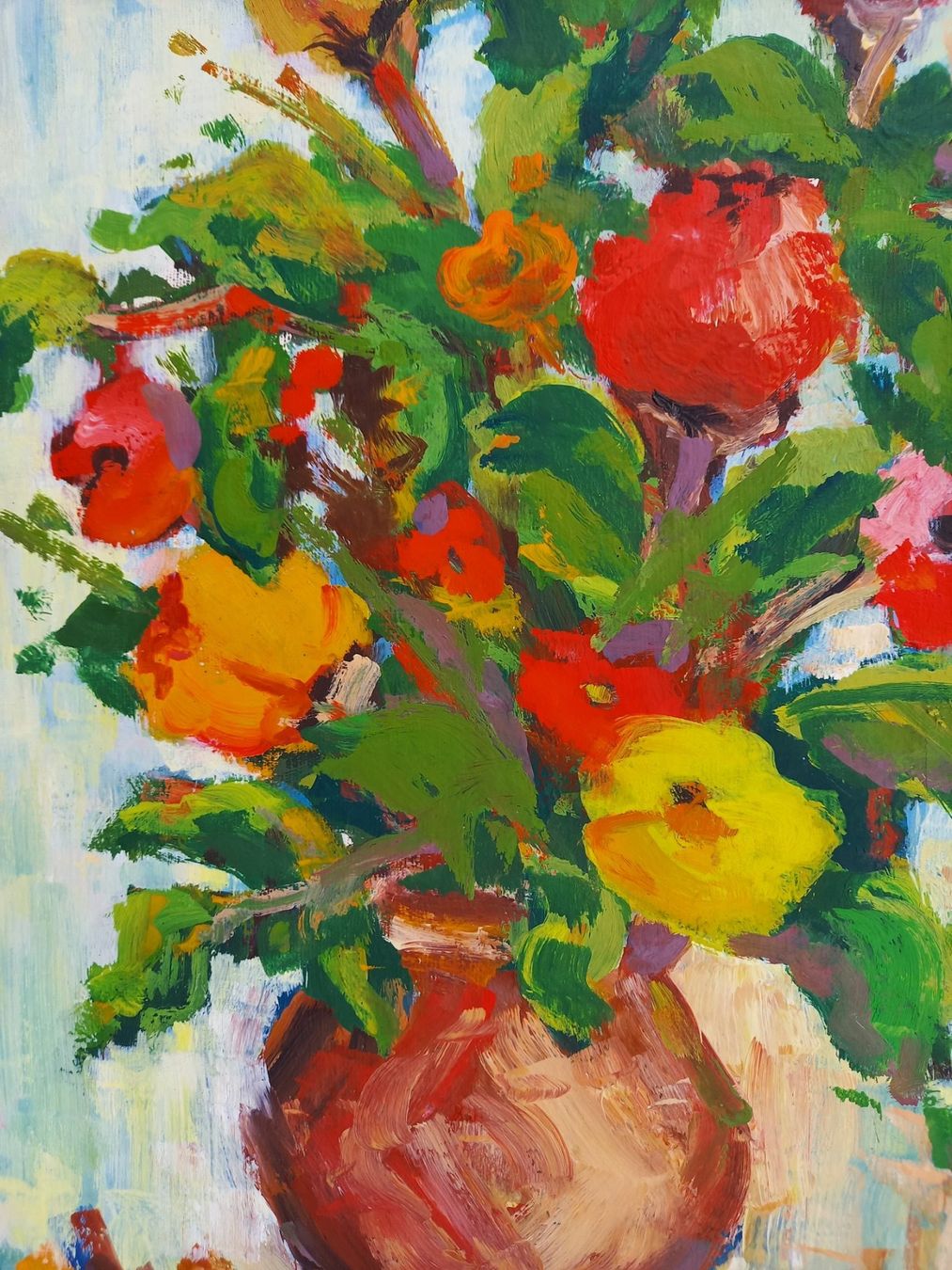 Dipinti: beau bouquet de fleurs signé ILIC. M. 85 – Usato da Lausanne venduto da leneko 3