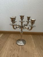 Kerzenleuchter 5-armig silberfarben guter Zustand