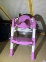 Kinder WC-Sitz mit Treppe rosa gebrauchter Zustand