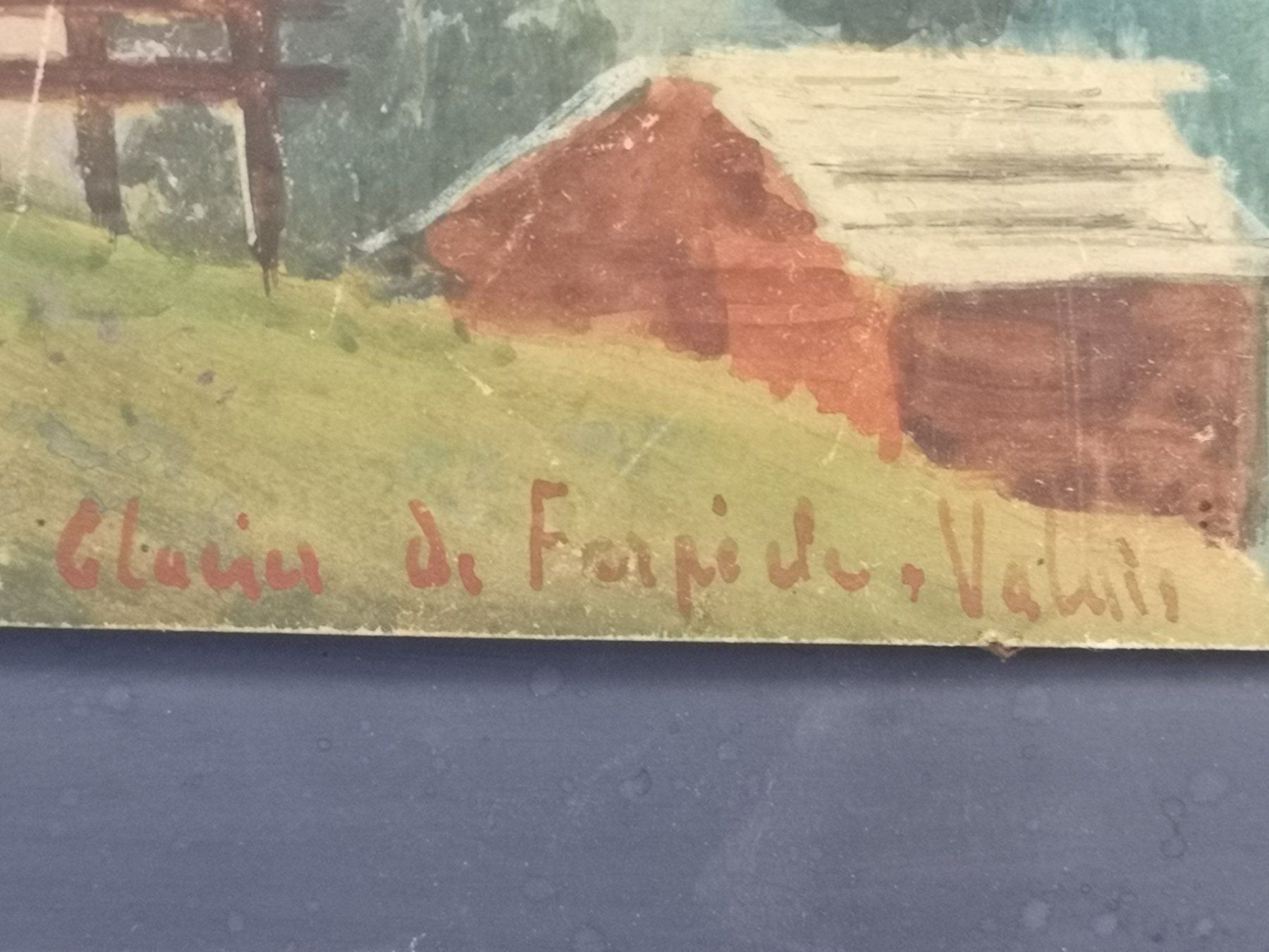 Gemälde: PEINTURE VALAIS SIGNÉE ET LOCALISÉE – Gebraucht aus Genève von Qanil77 2