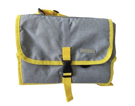 Wickeltasche Kind Grau Gelb Marke Nuki Care Neu
