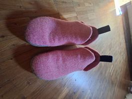 Warme Filz Hausschuhe, Grösse 38 - ideal für kalte Tage!