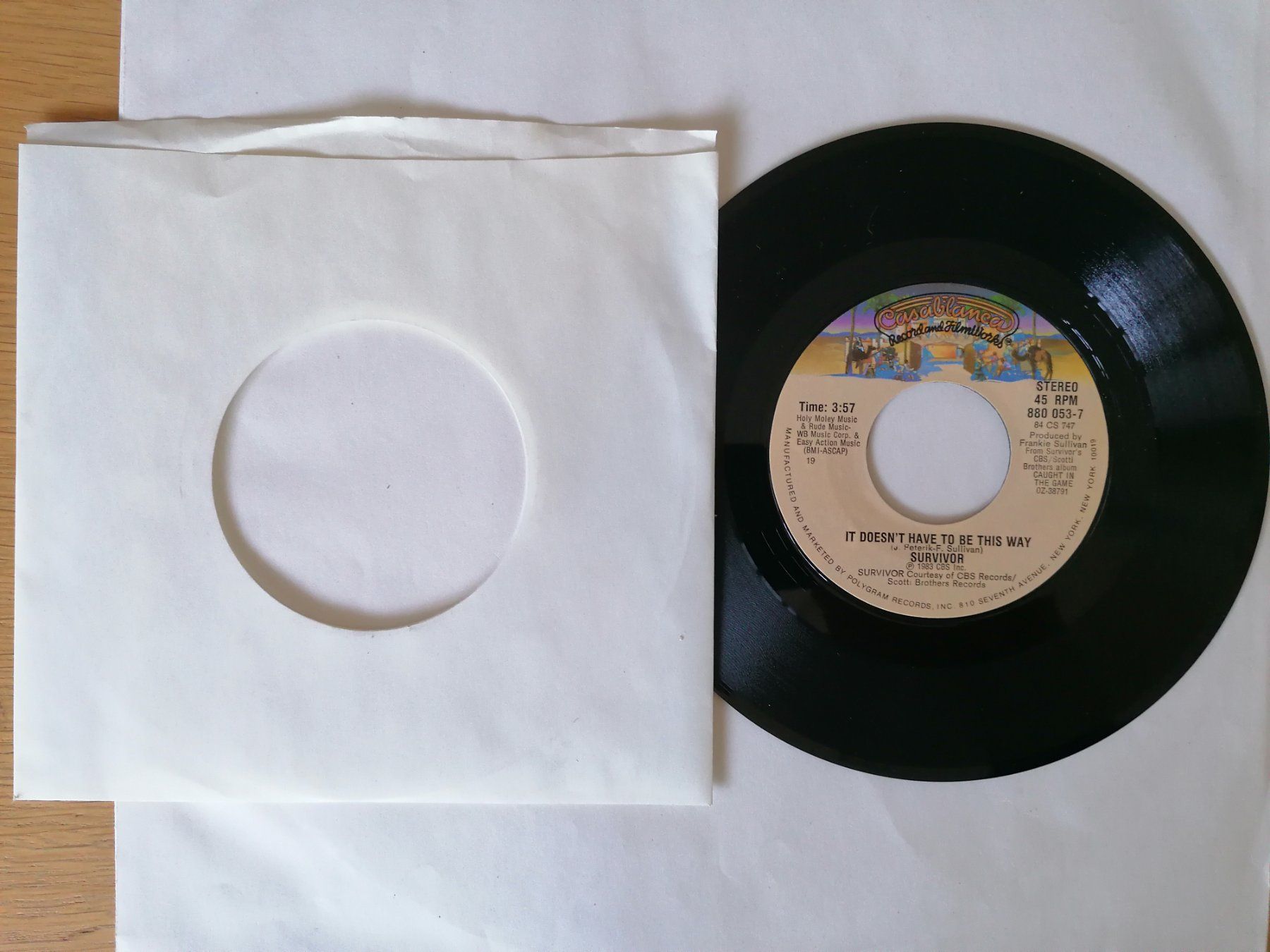Dischi in vinile: Survivor -- It Doesn't Have To Be This Way 7" – Usato da Beinwil am See venduto da Funkthesizer