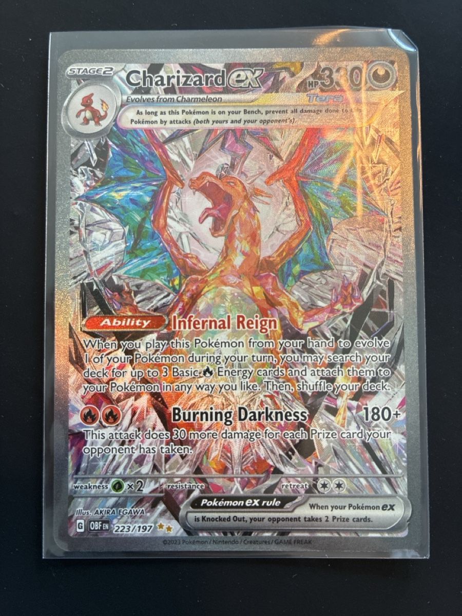 Pokémon Carte collezionabili: Pokemon Charizard EX 223/197 – Usato da Oberägeri venduto da Fuhrms12345
