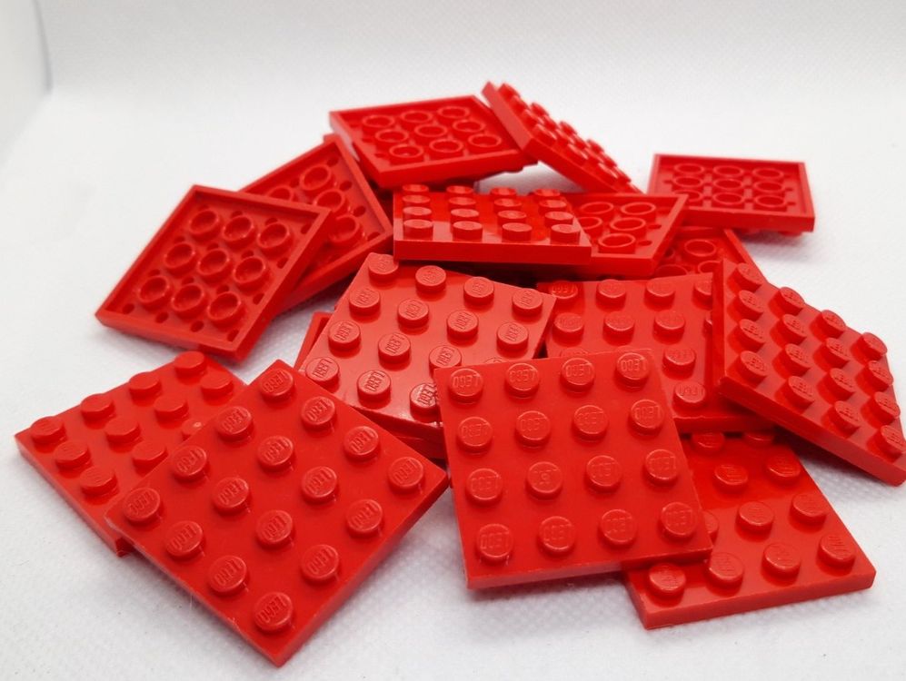 Lego 20 Stk. Platten 4x4 (rot) | Kaufen auf Ricardo